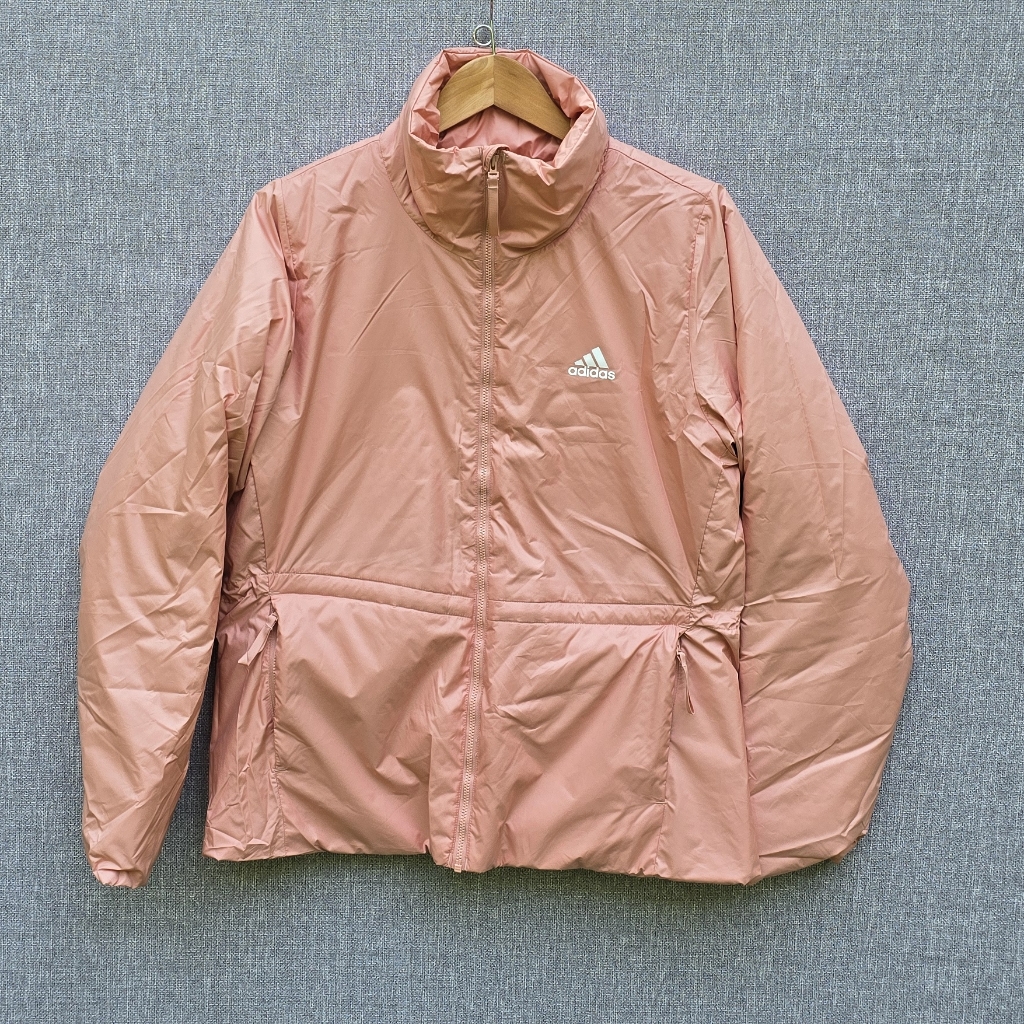 Adidas Outdoor Primegreen Puffer Jacket Peach Womens Sz M Nwt